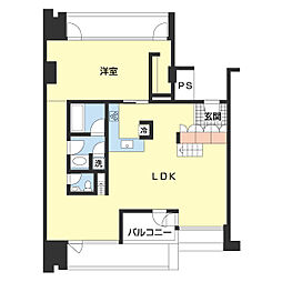 Wajima十番丁 1LDKの間取図画像