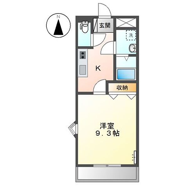 兵庫県姫路市飾磨区清水２丁目(賃貸マンション1K・1階・30.96㎡)の写真 その2