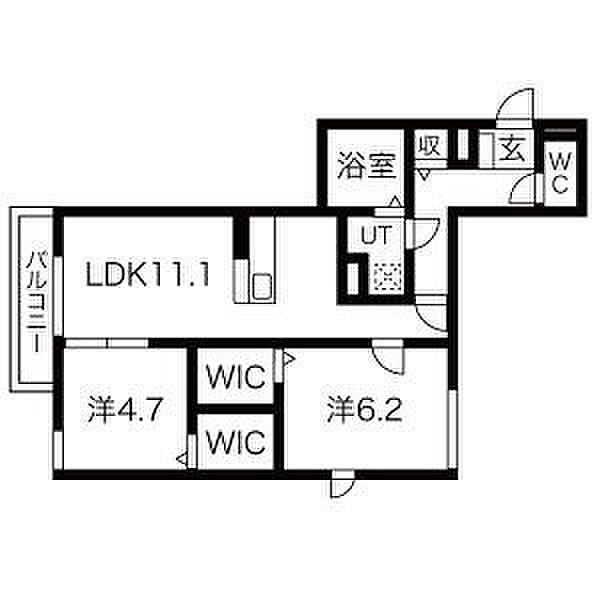 兵庫県明石市大道町１丁目(賃貸アパート2LDK・2階・55.39㎡)の写真 その2