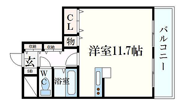 兵庫県姫路市東延末２丁目(賃貸マンション1R・8階・29.93㎡)の写真 その2