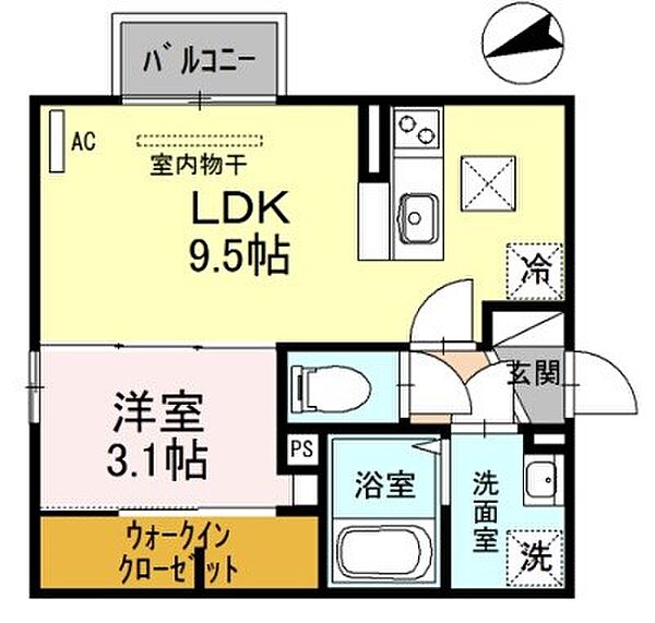 兵庫県姫路市東山(賃貸アパート1LDK・1階・32.77㎡)の写真 その2