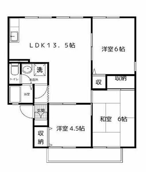 兵庫県姫路市城北新町２丁目(賃貸アパート3LDK・2階・62.87㎡)の写真 その2