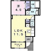 兵庫県姫路市花田町加納原田（賃貸アパート1LDK・1階・40.03㎡） その2