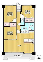 間取図画像 3LDK
