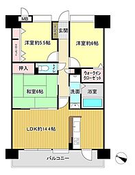 エバーライフネアシティ久留米壱番館 3LDKの間取図画像
