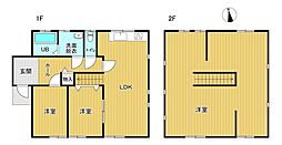 三潴町草場 中古戸建 3LDKの間取り