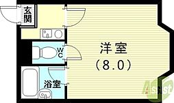 メゾン・ド・グレース 1Kの間取図画像