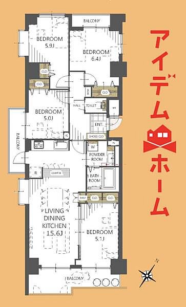 間取りを拡大表示