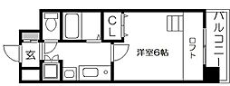 プレサンス京都御所東 1Kの間取図画像