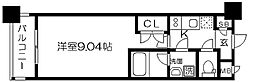 HF烏丸鞍馬口レジデンス 1Kの間取図画像