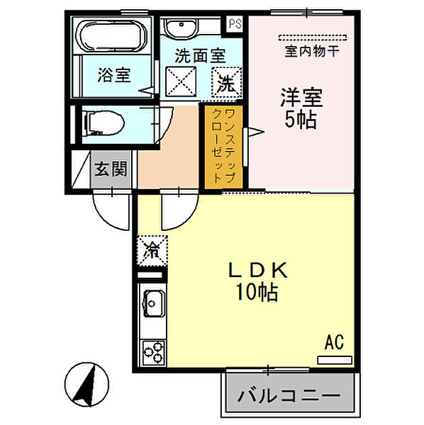 フェリーチェ佐治 ｜大阪府泉大津市東助松町2丁目(賃貸アパート1LDK・1階・38.55㎡)の写真 その2