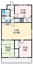 大阪府堺市中区深井水池町（賃貸マンション3LDK・4階・66.96㎡） その2