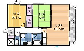 大阪府堺市中区土師町1丁（賃貸マンション2LDK・3階・56.70㎡） その2