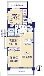 西武多摩川線 是政駅 徒歩3分