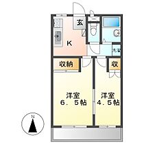 アルファー二子  ｜ 岡山県倉敷市二子（賃貸マンション2K・2階・33.12㎡） その2