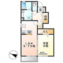 オズ　パディ  ｜ 岡山県倉敷市中庄（賃貸アパート1LDK・1階・43.23㎡） その2