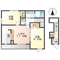 ベルコリーヌＢ  ｜ 岡山県総社市地頭片山（賃貸アパート2LDK・2階・60.33㎡） その2