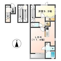 Louvre西中新田  ｜ 岡山県倉敷市西中新田（賃貸アパート1LDK・3階・53.71㎡） その2