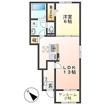 岡山県倉敷市水江（賃貸アパート1LDK・1階・50.01㎡） その2