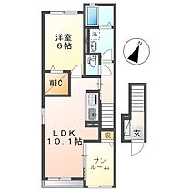 岡山県小田郡矢掛町矢掛（賃貸アパート1LDK・2階・48.92㎡） その2