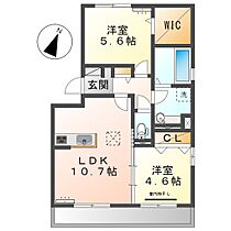 岡山県総社市溝口（賃貸アパート2LDK・1階・52.55㎡） その2