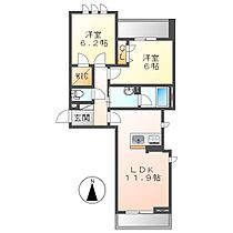 岡山県倉敷市笹沖（賃貸マンション2LDK・2階・57.11㎡） その2