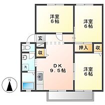 岡山県倉敷市新田（賃貸アパート3DK・1階・60.35㎡） その2