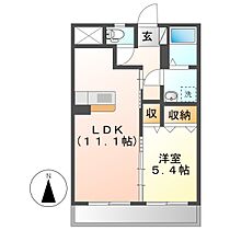 岡山県総社市清音上中島（賃貸マンション1LDK・2階・41.31㎡） その2