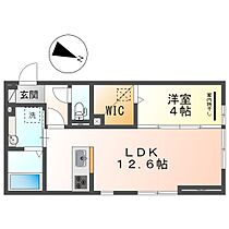 岡山県倉敷市美和2丁目（賃貸アパート1LDK・1階・41.85㎡） その2