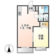 岡山県倉敷市中庄（賃貸アパート1LDK・2階・39.60㎡） その2