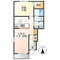 岡山県倉敷市中庄（賃貸アパート1LDK・1階・46.06㎡） その2