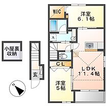 岡山県倉敷市真備町川辺（賃貸アパート2LDK・2階・55.12㎡） その2