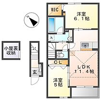 アルモニー倉敷II  ｜ 岡山県倉敷市真備町川辺（賃貸アパート2LDK・2階・55.12㎡） その2