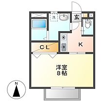 ミレニアムハイツ  ｜ 岡山県倉敷市鳥羽（賃貸アパート1K・2階・26.32㎡） その2