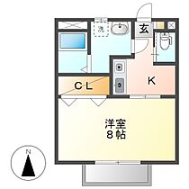 岡山県倉敷市鳥羽（賃貸アパート1K・2階・26.32㎡） その2