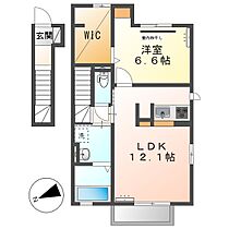 岡山県都窪郡早島町早島（賃貸アパート1LDK・2階・52.40㎡） その2