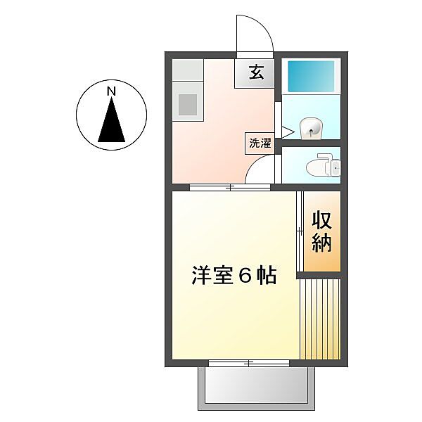 コーポ吉備路Ａ ｜岡山県総社市中央6丁目(賃貸アパート1K・2階・23.77㎡)の写真 その2