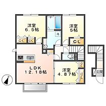 ヴィラ・ボヌールＣ  ｜ 岡山県倉敷市東塚3丁目（賃貸アパート3LDK・2階・72.41㎡） その2