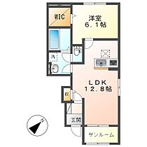 ラ・セレーナソワI 106 ｜ 岡山県倉敷市北畝4丁目16-8（賃貸アパート1LDK・1階・50.13㎡） その2