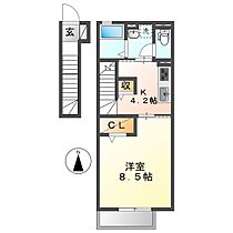 岡山県倉敷市東塚5丁目（賃貸アパート1K・2階・37.93㎡） その2