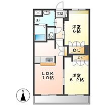 岡山県倉敷市中畝2丁目（賃貸アパート2LDK・2階・51.66㎡） その2