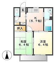 岡山県倉敷市児島味野4丁目（賃貸アパート2K・2階・42.50㎡） その2