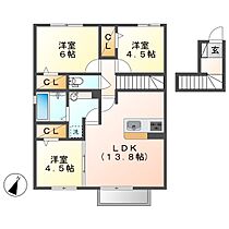 プラントＡ  ｜ 岡山県倉敷市北畝6丁目（賃貸アパート3LDK・2階・71.96㎡） その2