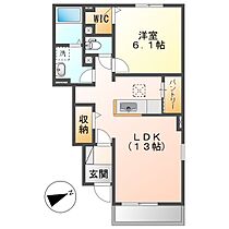 岡山県倉敷市福田町古新田（賃貸アパート1LDK・1階・45.77㎡） その2