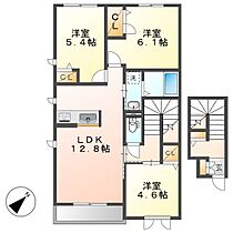 アッシュマーレＢ  ｜ 岡山県倉敷市児島田の口7丁目（賃貸アパート3LDK・2階・71.36㎡） その2