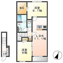 サクラカーサ 202 ｜ 岡山県倉敷市亀島2丁目17-17（賃貸アパート2LDK・2階・58.64㎡） その2