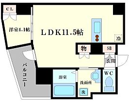 灯　-akari- 701 ｜ 大阪府大阪市西区川口1丁目（賃貸マンション1LDK・7階・36.59㎡） その2