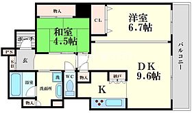 キングスクエアランドレックス・ザ・タワー・C棟 2208 ｜ 大阪府大阪市港区南市岡3丁目（賃貸マンション2LDK・22階・61.33㎡） その2