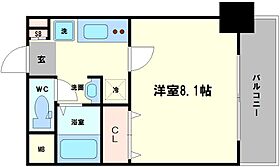 エスライズ中之島WEST 602 ｜ 大阪府大阪市福島区玉川3丁目9番地14号（賃貸マンション1K・6階・25.80㎡） その2