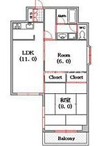 エーデルブルグ 701 ｜ 大阪府大阪市西区南堀江2丁目1番地17号（賃貸マンション2LDK・4階・59.46㎡） その2